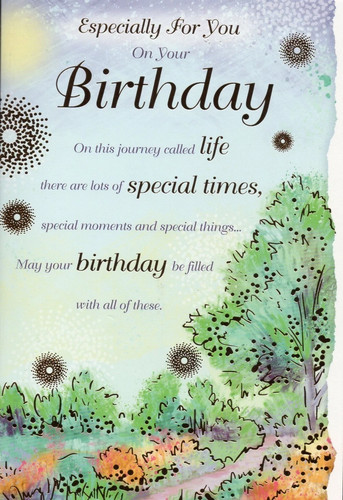 Open birthday card sentimental - card,