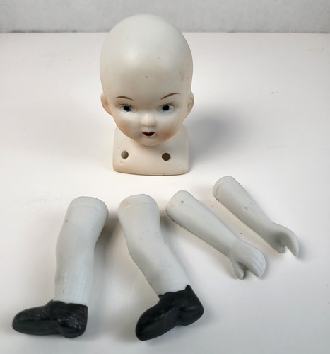 Vtg porcelain doll - vtg, kit