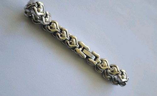 Stainless steel silver heart - steel,