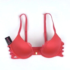 La Senza BEYOND SEXY Front Fastening Push Up Multiway Bra 32C Coral Pink BNWT