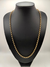 9ct yellow gold belcher - belcher, link