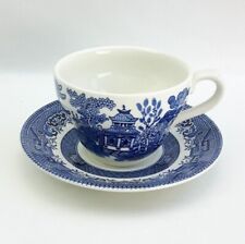 Churchill Willow Pattern Dinner & Tea Items - Sold Individually - Blue & White