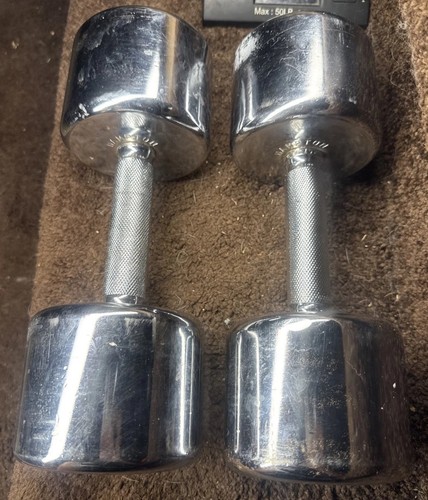 Hampton chrome pair dumbbells - chrome,