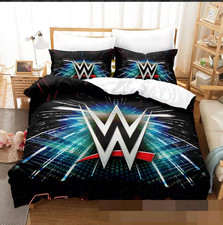 WWE Wrestling Quilt Duvet Cover Pillowcase UK Single Bedding Set Gift