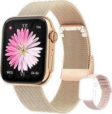 Smart Watch 1.91" AMOLED Touch Screen Answer Make Call Fitness Tracker