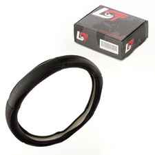 Steering Wheel Cover Ø 38x9 cm 15x3.5 Inch Black Gray for JAGUAR