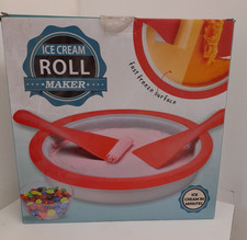 Ice Cream Roll Maker Pink Pan Frozen Yogurt Sorbet Ice-cream in Minutes g10