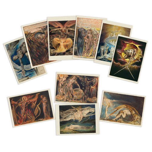 William blake art postcards - william,