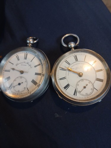 Antique silver pocket - silver,