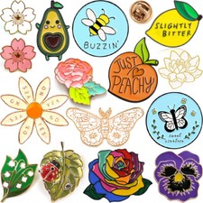 FLOWER INSECT FRUIT ENAMEL