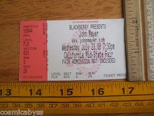 John Mayer concert ticket 2008