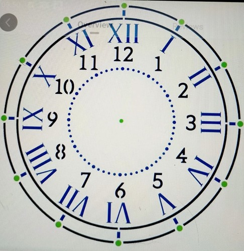 Large vintage plain clock face - vintage,