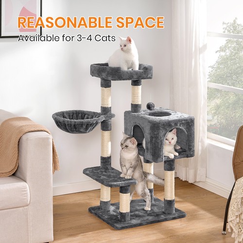 Cat tree with condo - cat, condo&basket