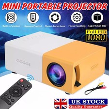 Portable Mini Projector 720P HD Home Cinema Mobile Phone Wired LED Video USB UK