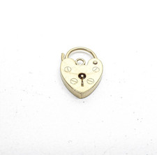 9ct Gold Padlock Working Plain