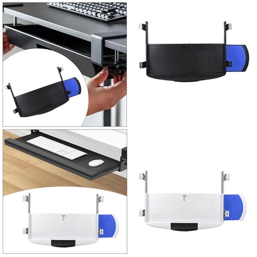 Under desk keyboard tray with - under,