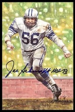 Joe Schmidt Signed Autographed Goal Line Art Card GLAC Postcard JSA COA *d2