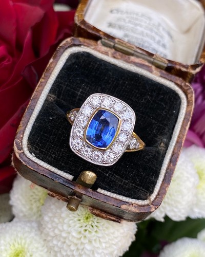 Victorian sapphire and diamond - victorian,