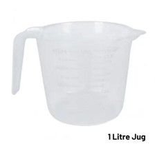 Measuring Jug Clear Plastic 1L
