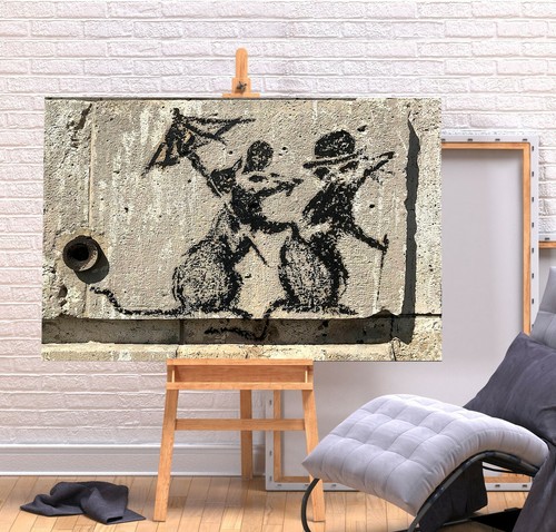 Banksy eiffel tower rats - banksy,