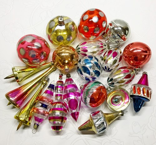 Vintage glass christmas - glass,