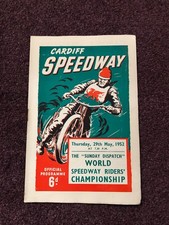 Speedway programme Cardiff
