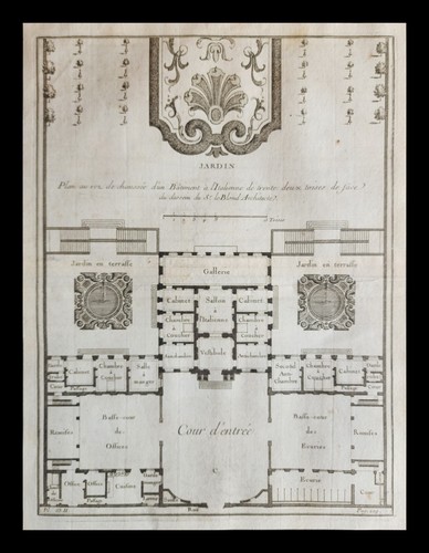 Antique 1738 engraving - antique,