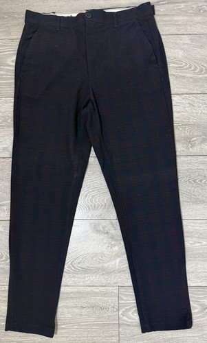 Zara navy red tartan style - tartan,