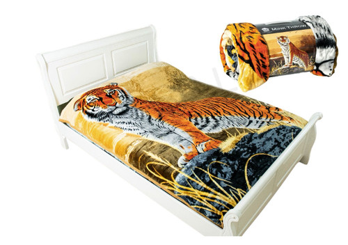 Animal print mink throw - 3d,