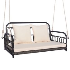 Person hanging swing - hanging, bench