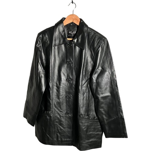 Milan leather jacket women - leather, women's