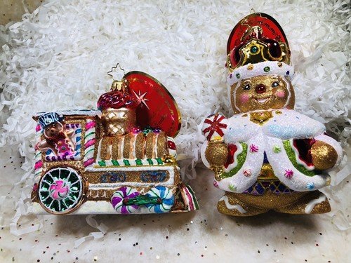 Radko gingerbread ornaments - radko,