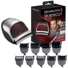 Remington Quick Cut Hair Clipper With 9 Comb Lengths Curved Blade - Black/Grey