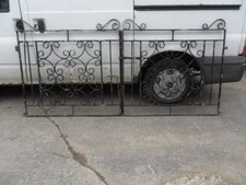 pair of old wrought iron entrance driveway gate garden gates used rusty sold?