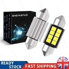 2Pcs 12 Volt 31mm White