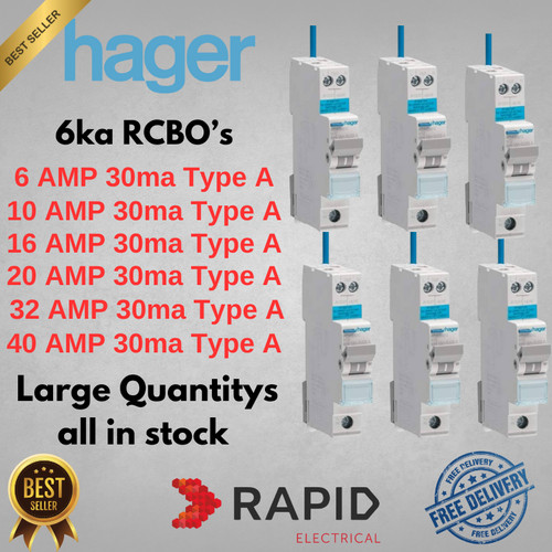 Hager ada rcbo 10a - ada, 20a