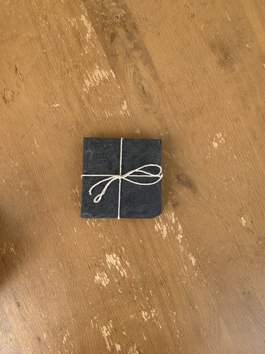 Square spanish slate coasters - square,