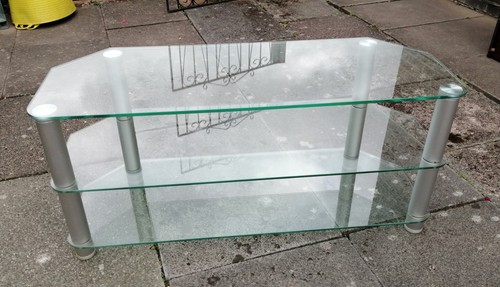 Corner glass stand - corner, tv