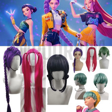 Halloween Party Cosplay Hair Wig Kids Girls Kpops Demon Hunters Rumi Zoey Mira