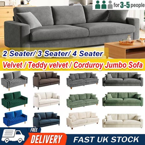 Seater corduroy sofa - 3,