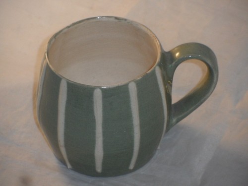 Vintage studio pottery mug - vintage,