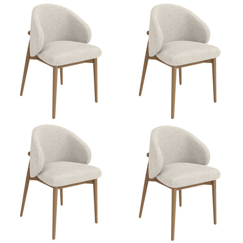 Set beige upholstered - of,