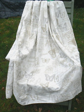 Coloroll Curtains White/Taupe