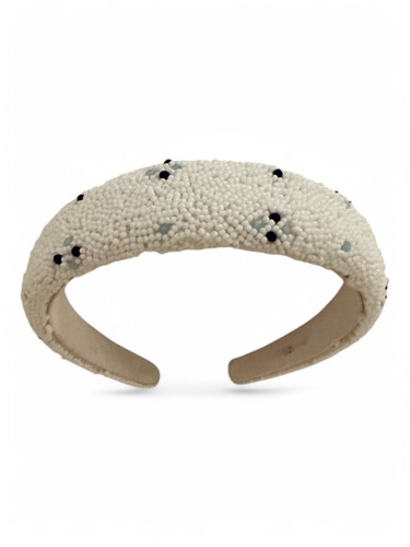 Zara wide padded faux pearl - wide,