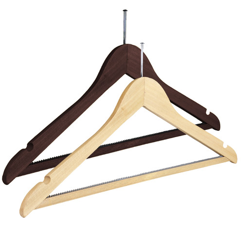 Wooden notched clothes coat - wooden,