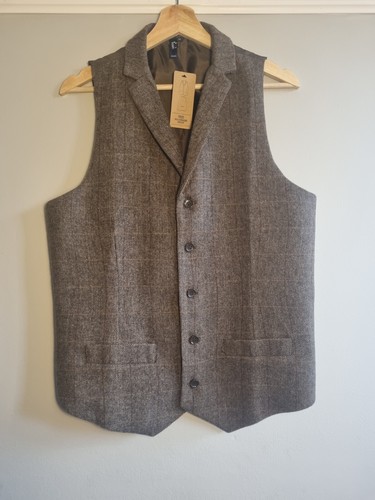 Mens waistcoat premier brown - waistcoat,