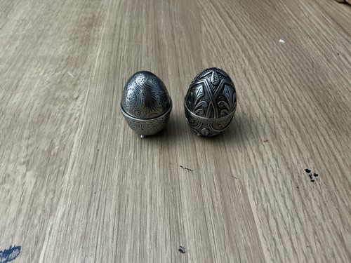 Vintage pewter pin cushions - vintage,