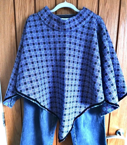 Welsh tapestry wool - wool, poncho