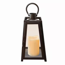 11 In. Tapered Metal Lantern