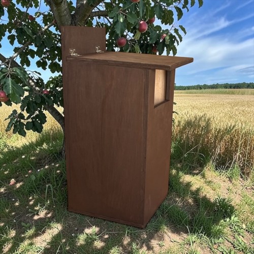 Little owl nest box safe - a,